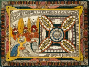 Riesen Schlange, Sorrantta, drei Eewigkeits Angel und der grobe Skt. Adolf Starn in der alten, Schopfung by Adolf Wolfli Oil Painting
