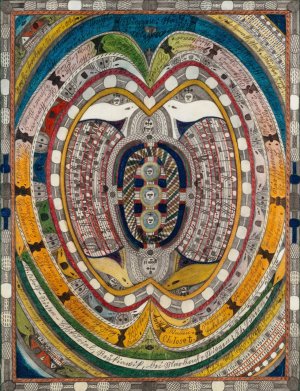 Skt. Adolf Riesen Ebkurial, Reykiawik, bei Marbach,Wiggen; Kt. Luzern by Adolf Wolfli Oil Painting