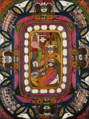 Skt. Adolfina vom Chamaleohn Thal in China; Aasien by Adolf Wolfli Oil Painting