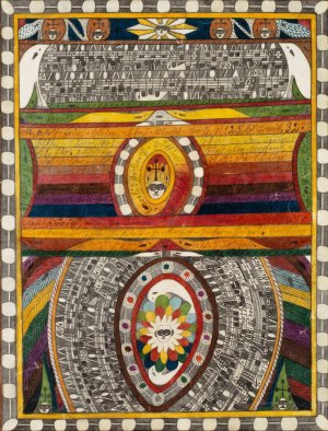 Stadt Bern, No. 4 by Adolf Wolfli Oil Painting