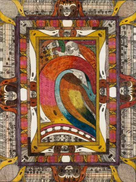 Tannen Wald Hall, Riesen Stadt am Haxen See  by Adolf Wolfli - Hand-Painted Oil Painting Reproduction