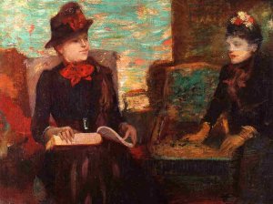 Portrait of Mlle. Sanlaville by Adolfo Guiard Oil Painting