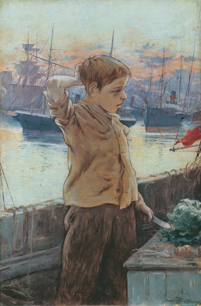 Main Product Photo of The Ship's Boy  Painting by Adolfo Guiard