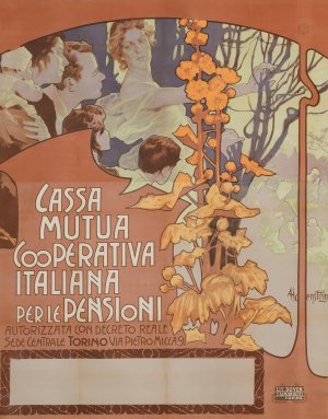 Cassa Nazionale Mutua Cooperativa Per Le Pensioni by Adolfo Hohenstein Oil Painting