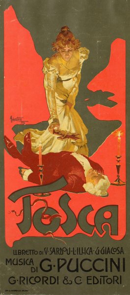 Tosca by Adolfo Hohenstein Oil Painting