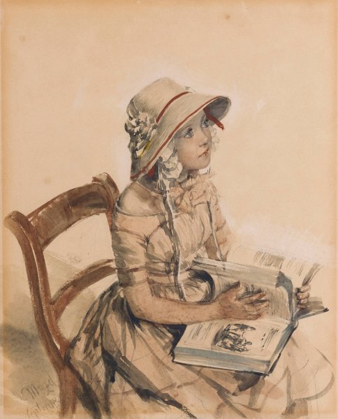 Main Product Photo of Fraulein Maercker  Painting by Adolph Menzel