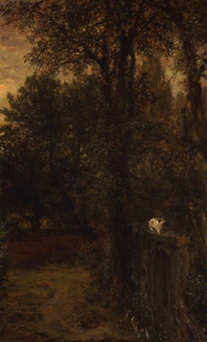 Landscape by Adolph Menzel Oil Painting