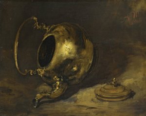 Upturned Teapot by Adolph Menzel Oil Painting