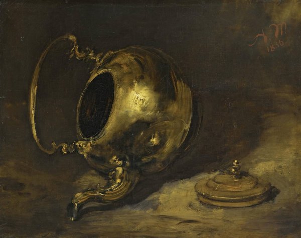 Main Product Photo of Upturned Teapot  Painting by Adolph Menzel