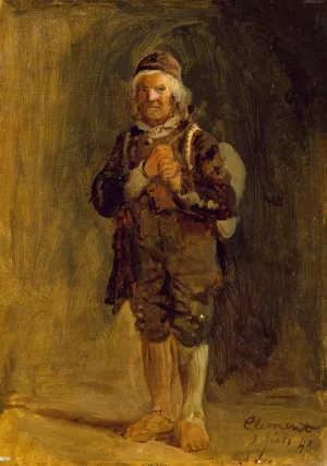 Clement Ringnaes from Sigdal Oil painting by Adolph Tidemand