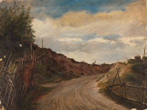Country Road by Adolph Tidemand Oil Painting