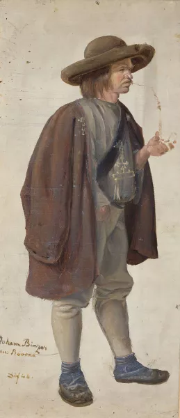 German Farmer by Adolph Tidemand Oil Painting