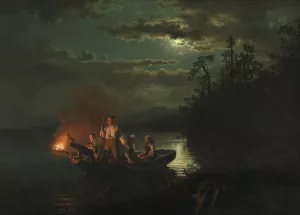 Lystring pa Kroderen Oil painting by Adolph Tidemand