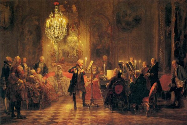 A Flute Concert of Frederick the Great at Sanssouci