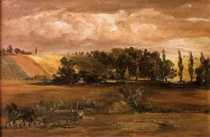 Storm on Tempelhof Mountain painting by Adolph Von Menzel