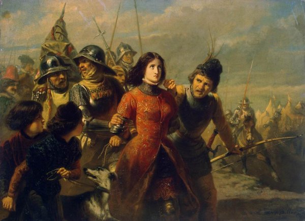 Main Product Photo of Capture of Joan of Arc Painting by Adolphe-Alexandre Dillens