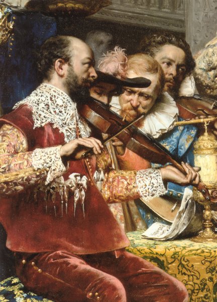 Main Product Photo of Baptism of the Conde Detail Painting by Adolphe Alexandre Lesrel