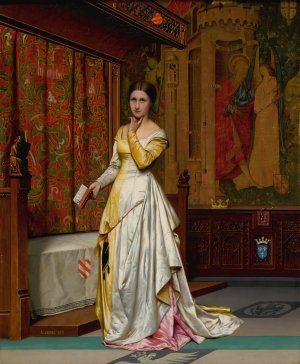 Contemplation by Adolphe-Alexandre Lesrel Oil Painting