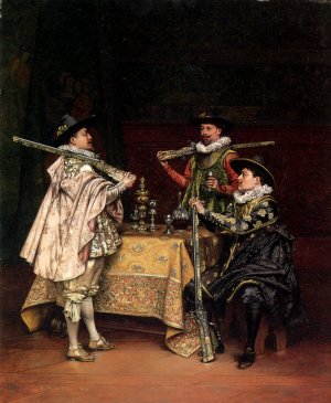 The Days Shoot by Adolphe Alexandre Lesrel Oil Painting