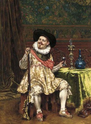 The Musketeer by Adolphe Alexandre Lesrel Oil Painting
