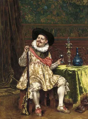 The Musketeer by Adolphe Alexandre Lesrel Oil Painting