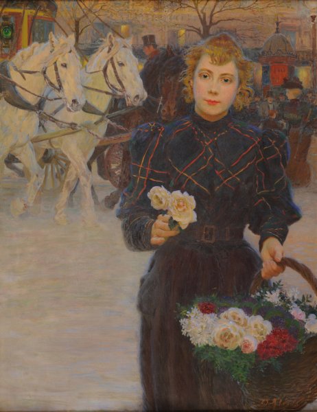 Margot  by Adolphe Binet - Hand-Painted Oil Painting Reproduction