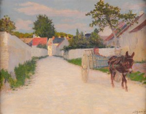 Temps clair by Adolphe Binet Oil Painting