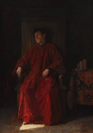 Judge in Red Robe by Adolphe Charles Edouard Steinheil Oil Painting