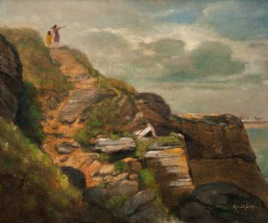 The View from the Top Oil painting by Adolphe Lalyre