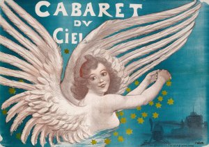 Cabaret Du Ciel by Adolphe Leon Willette Oil Painting