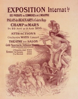 Exposition internationale des Produits du Commerce et de l'Industrie Oil painting by Adolphe Leon Willette