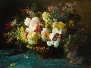Floral Still Life by Adolphe Louis Castex-Degrange Oil Painting