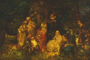 As You Like It Oil painting by Adolphe Monticelli