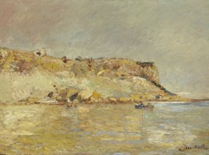 Coastal Mountains by Adolphe Monticelli Oil Painting