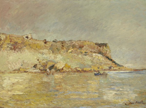 Main Product Photo of Coastal Mountains  Painting by Adolphe Monticelli