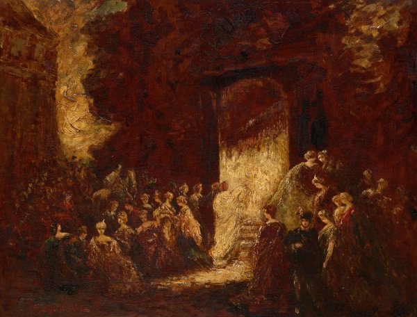 Main Product Photo of Fete d'Apres-Midi  Painting by Adolphe Monticelli
