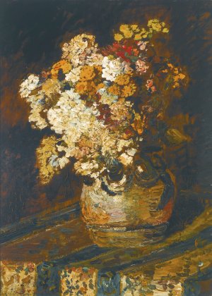 Fleurs Diverses by Adolphe Monticelli Oil Painting