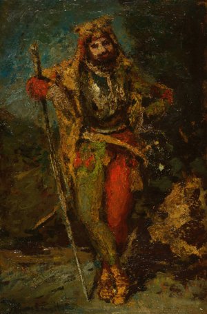 Mephisto from the Opera Faust by Adolphe Monticelli Oil Painting