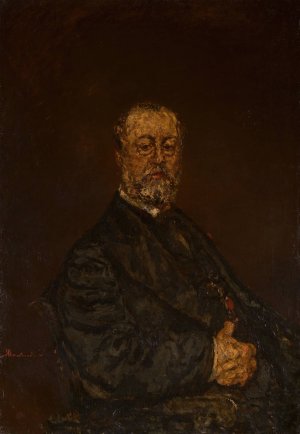 Portrait of Monsieur Rouland by Adolphe Monticelli Oil Painting