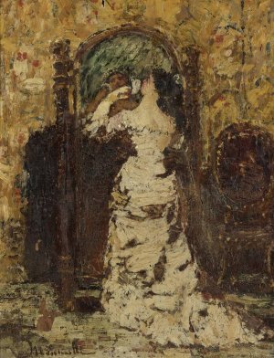Preparing For The Soiree by Adolphe Monticelli Oil Painting