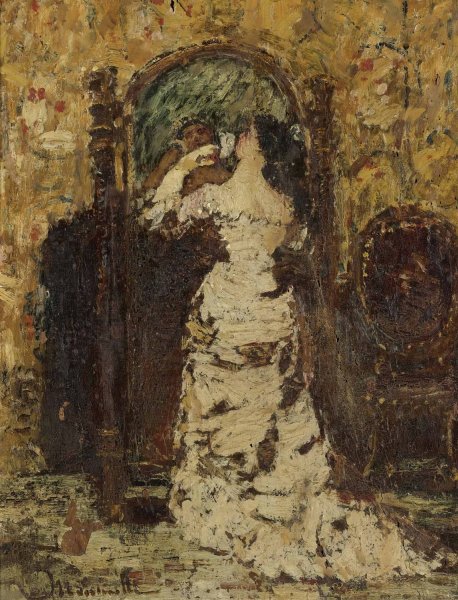 Main Product Photo of Preparing For The Soiree Painting by Adolphe Monticelli