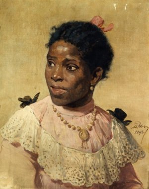 Mademoiselle S'Nabou by Adolphe Yvon Oil Painting