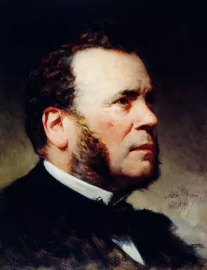 Portrait de Ferdinand Barrot Oil painting by Adolphe Yvon