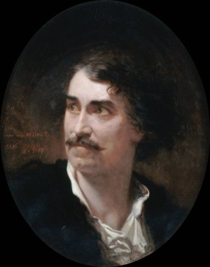 Portrait d'etienne Melingue by Adolphe Yvon Oil Painting