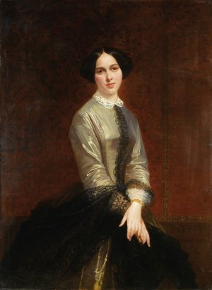 Portrait of a Young Woman by Adolphe Yvon Oil Painting