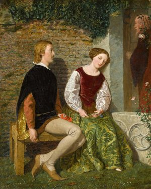 Slender's Wooing of Ann Page Oil painting by Adolphus M. Madot