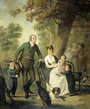 Jonkheer Gysbert Carel Rutger Reinier van Brienen van Ramerus by Adriaan De Lelie Oil Painting