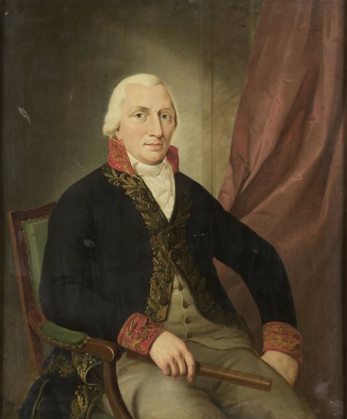 Main Product Photo of Portrait of Albertus Henricus Wiese, Governor-General of the Dutch East Indies  Painting by Adriaan De Lelie