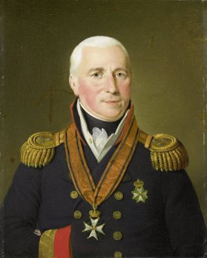 Portrait of Gerrit Verdooren by Adriaan De Lelie Oil Painting
