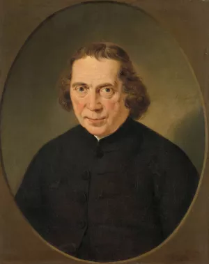 Portrait of Jan Nieuwenhuyzen by Adriaan De Lelie Oil Painting